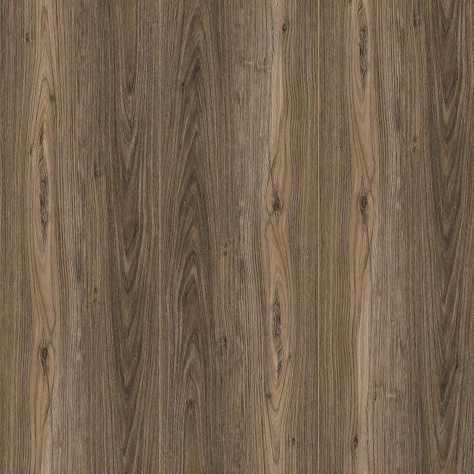 Lareko Wood Look Vinyl Flooring Roll,11.8"X630", Peel & Stick Floor Tile | Covers 52 Sq.Ft,Brown Walnut Self-Adhesive Floor Sheet ,Waterproof,Removable,Wide Plank DIY For renters and Home Decor