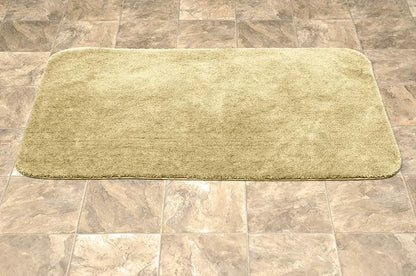 Garland Rug Traditional Plush Washable Nylon Rug, 30-Inch by 50-Inch, Linen (Pack of 4)