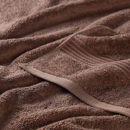 Superior Egyptian Cotton 4-Piece Bath Towel Set for Shower, Bath, Spa, Resort, Hotel, Soft Body Towels, Airbnb Essentials, Apartment, Dorm, Quick Dry, Absorbent, Bathroom Basics, Mocha