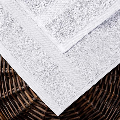 SUPERIOR Egyptian Cotton Ultra Plush & Absorbent, 10 Piece Set, White | Quick Dry, Soft Luxury Towel Set, Bath Essentials, Guest Bath, Spa, 2 Bath, 4 Hand, 4 Face Towels, Madeline Towels