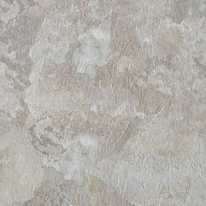 Majestic Self Adhesive 18-Inch Square Vinyl Floor Tiles, 10 Tiles - 18" x 18", Ghibli Beige Granite Pattern - Peel & Stick, DIY Flooring for Kitchen, Dining Room & Bathrooms by Achim Home Decor