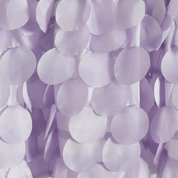 Lush Decor Gigi Valance Curtain Single 70" W x 14" L Lilac - Purple Valances for Windows - Vintage Kitchen Curtains - Glam Decor - Bathroom Valance