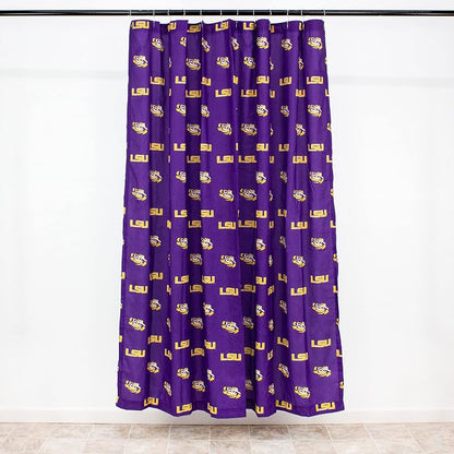 Everything Comfy LSU Tigers Bright and Colorful Shower Curtain Cover 70" x 72"