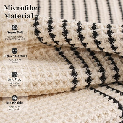 MICROFI New Microfiber Waffle Bath Towels, 2 Pieces, Soft, Absorbent, Fast Drying, Lint Free 430 GSM (30''x60''/76cm x 152cm)