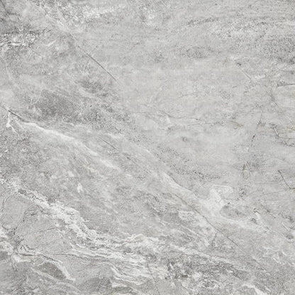Daltile Perpetuo 12" x 12" Marble Look Porcelain Floor Tile in Polished Eternal Grey for Kitchen, Bathroom, Living Room Floors | (13 PC Per Carton) (12.22 SQFT Per Carton)