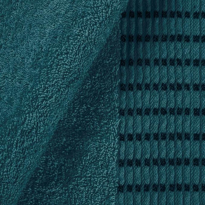 Ultra Soft 3 Pack Cotton Towel Set, Contains a Bath Towels 28x55 inch, a Hand Towels 16x24 inch & a Wash Cloths 12x12 inch, Ideal Everyday use, Compact & Lightweight - Teal