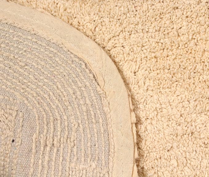 Home Weavers Radiant Collection 100% Cotton Bathroom Rugs Set, Washable Rug, Soft Cotton Extra Soft and Absorbent Bath Rug, Kitchen Mat, Bath Mat Set, Bath Floor Mat Non Slip, 21"x54" Runner, Linen