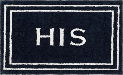 Mohawk Home His Casual Novelty; Solid Navy Blue 1' 5" X 2' Bath Mat Perfect for Bathroom
