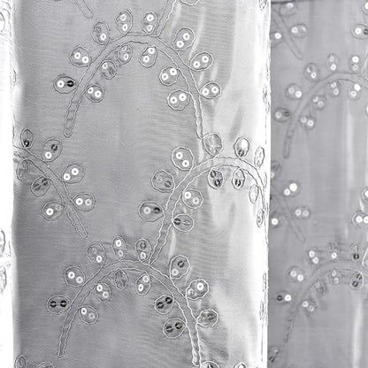 Lush Decor Maria Shower Curtain, 72" x 72", Gray & Silver