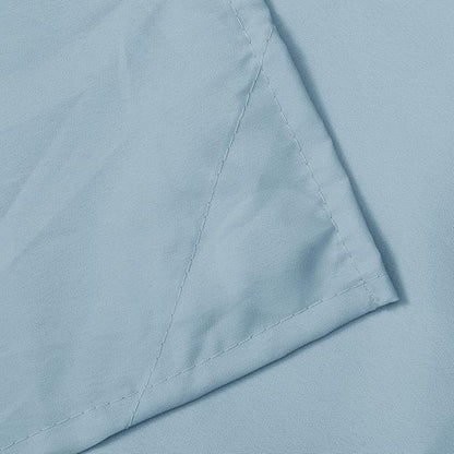 N&Y HOME Fabric Shower Curtain or Liner with Magnets, Blue Fog | Hotel Quality, Washable, Water Repellent, Light Blue Cloth Shower Curtain with Grommets for Bathroom, Standard Size
