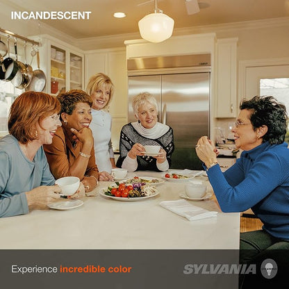 Sylvania Incandescent Double Life Décor Globe Light Bulb, 40W, G25, Medium Base, 265 Lumens, Frosted, 2850K, Soft White - 3 Pack (15345)