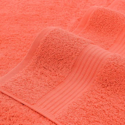 American Veteran Towel, 100% Cotton Turkish 6 Piece Towel Set, Luxury Towels Set of 6 for Bathroom Essentials, 2 Bath Towels 2 Hand Towels 2 Washcloths, Coral