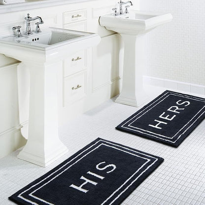 Mohawk Home His Indigo 1' 8" x 2' 10" Bath Mat