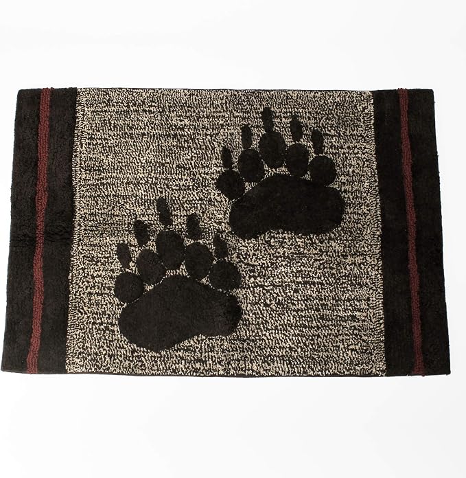 SKL Home Yellowstone Sundance Rug, Brown | 100% Cotton with anti-slip Latex backing. Great for the bathroom, kitchen & lodge/cabin décor. Machine washable.