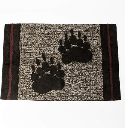 SKL Home Yellowstone Sundance Rug, Brown | 100% Cotton with anti-slip Latex backing. Great for the bathroom, kitchen & lodge/cabin décor. Machine washable.