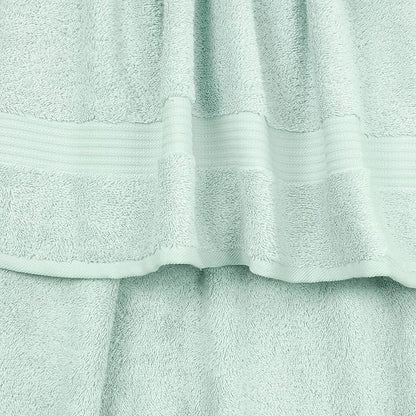 Cotton Paradise 6 Piece Towel Set, 100% Cotton Soft Absorbent Turkish Towels for Bathroom, 2 Bath Towels 2 Hand Towels 2 Washcloths, Mint Towel Set