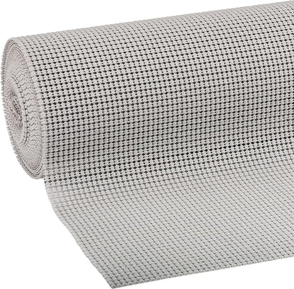 EasyLiner Select Grip Shelf Liner - Easy to Install & Cut to Fit - Non Slip, Non Adhesive, Drawer Shelf & Cabinet Liner for Kitchen, Bathroom, Pantry Cupboards - 12in. x 24ft. - Light Grey