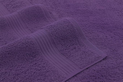 American Veteran Towel, 100% Cotton Turkish Bath Towels for Bathroom 4 Pack, 27x54 Extra Large Premium Soft Drying Bathroom Towels, Purple