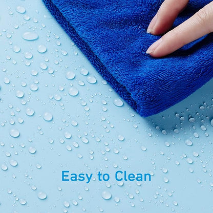 EHZNZIE Shower Curtain Liner Light Weight PEVA, Shower Liner 72x72 Inches, Waterproof, No Chemical Smell with 12 Rust Proof Metal Grommets for Bathroom Shower Curtain, Light Blue