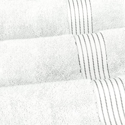 Elegant Comfort Premium Super Soft Highly Absorbent 1 Piece Oversized Bath Sheets - 40" x 80" inch, Luxurious Hotel Spa Quality 100% Turkish Cotton Extra Large Bath Towels for Adults, White/Gray
