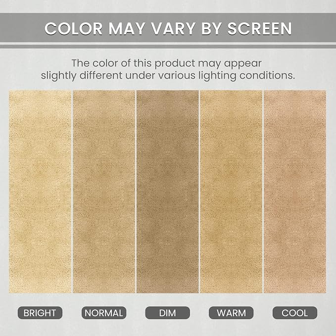 Home Weavers Allure Collection 100% Cotton Tufted Bathroom Rug, Soft and Absorbent Bath Rugs, Non-Slip Bath Carpet, Machine Wash Dry Bath Mats for Bathroom Floor, 17"x24" Bath Rug, Linen