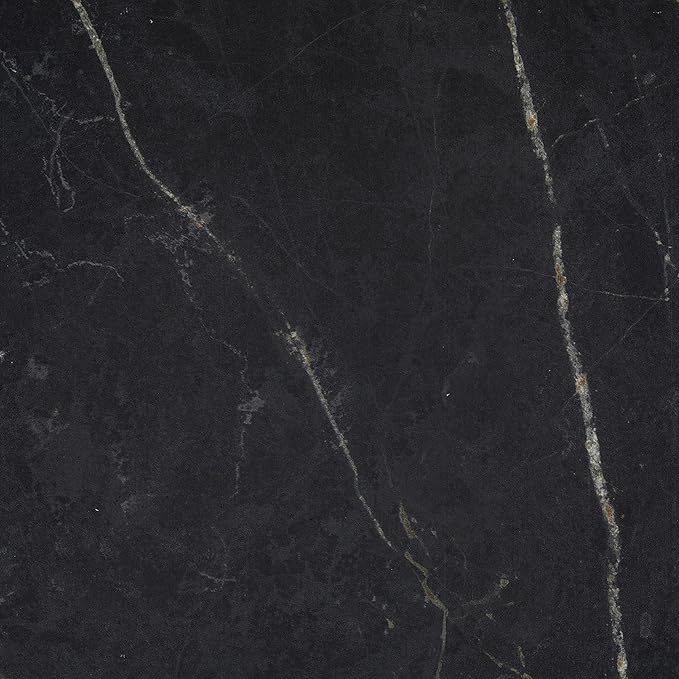 Daltile Perpetuo 24" x 24" Marble Look Porcelain Floor Tile in Matte Infinite Black for Kitchen, Bathroom, Living Room Floors | (4 PC Per Carton) (15.2 SQFT Per Carton)