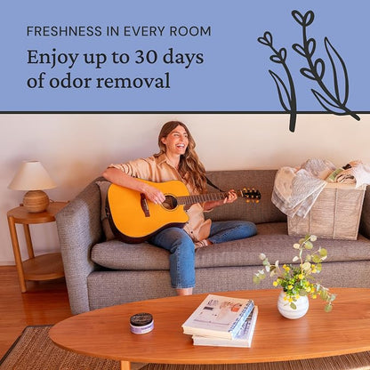 Fresh Wave Lavender Odor Eliminator Gel 3-Pk 7 oz - Air Freshener for Home | Plant-based essential oils. Lasts 15-30 days per jar. No plug-in needed. Pet-safe, closet and bathroom deoderizer.