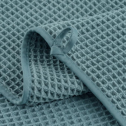 MICROFI New Microfiber Waffle Bath Towels, 2 Pieces, Oversized, Soft, Absorbent, Fast Drying, Lint Free 430 GSM (30''x60''/76cm x 152cm)