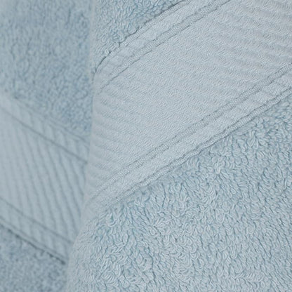 SUPERIOR Egyptian Cotton Plush & Absorbent, Bath Towel Set of 2, Light Blue | Quick Dry, Soft Luxury Towel Set, Bath Essentials for Bathroom, Guest Bath, Spa, 2 Piece Bath, Madeline Towels