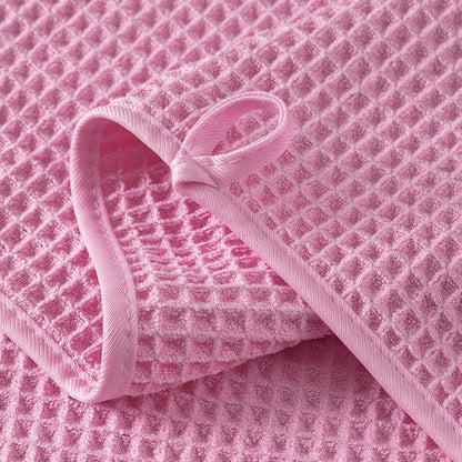 MICROFI New Microfiber Waffle Bath Towels, 2 Pieces, Oversized, Soft, Absorbent, Fast Drying, Lint Free 430 GSM (30''x60''/76cm x 152cm)