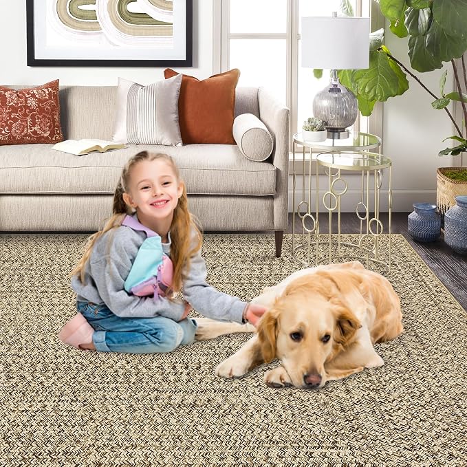Washable Rugs Runner Rug 2x6 Bathroom Rugs Natural Modern Abstract Bedroom Rug Non Slip Farmhouse Kitchen Runner Stain Resistant Carpet 2'x6' Natural