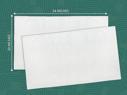 ZUPERIA 7-Pack White Bath Towels - 30" x 54" - Ultra Soft 100% Cotton Large Bath Towels- Highly Absorbent for Bathroom, Pool, Gym, Spa, and Hotel Use