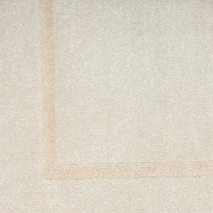 Nourison Home Nourison Essentials Ivory Gold 9' x Square Area Rug - Easy Clean, Non Shedding, Bed Room, Living Room, Dining Room, Kitchen (9' x Square)