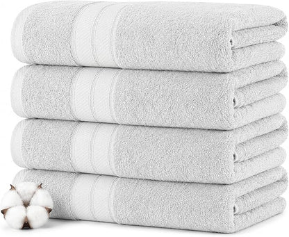 Modern Threads 4-Pack SpunLoft Bath Towel 30x54 - Grey