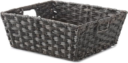 Whitmor Split Rattique Shelf Tote Driftwood