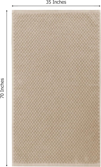 COTTON CRAFT Euro Spa Waffle Weave Bath Sheet - Set of 2 Linen Towel Sheets | Pure 100% Ringspun Cotton Oversized Luxurious Towel Set - Soft Plush Super Absorbent Low Lint Quick Dry - 35 x 70 inches