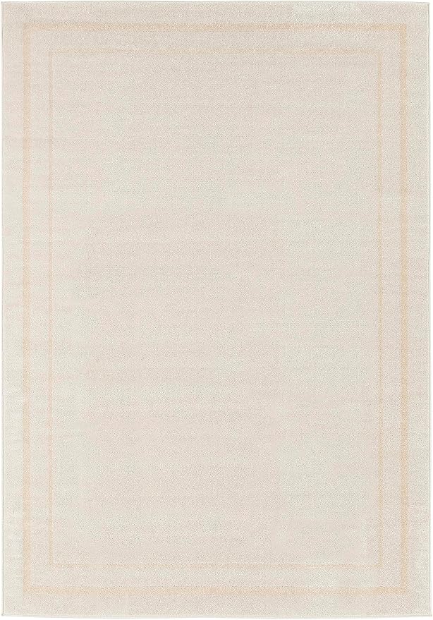 Nourison Home Nourison Essentials Ivory Gold 4' x 6' Area Rug - Easy Clean, Non Shedding, Bed Room, Living Room, Dining Room, Kitchen (4' x 6')