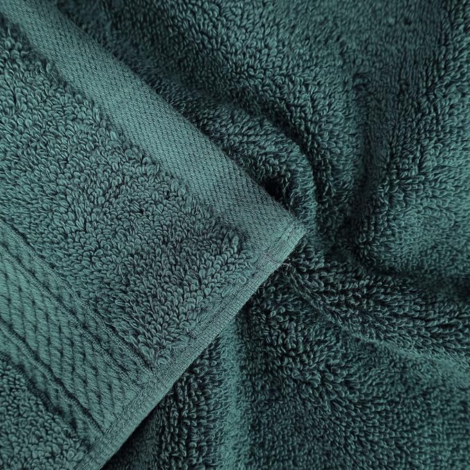 Superior Egyptian Cotton 800 GSM Plush & Absorbent, 9 Piece Set, Teal | Quick Dry, Soft Luxury Towel Set, Bath Essentials, Guest Bath, Spa, 3 Bath, 3 Hand, 3 Face Towel, Madeline Towels