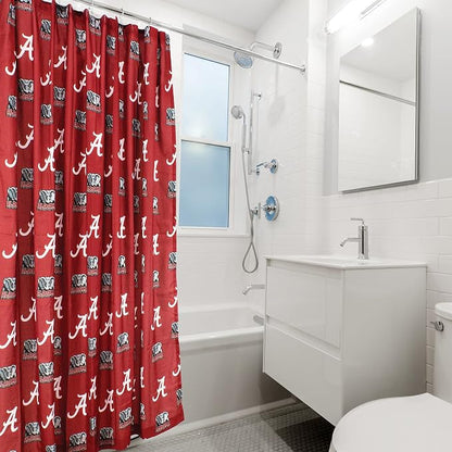Everything Comfy Alabama Tide Bright and Colorful Shower Curtain Cover 70" x 72"