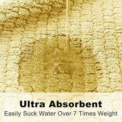 Women's Shawl Collar Bathrobe, Soft Long Towel Robes for Women - Super Absorbent Quick Dry yet Warm