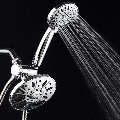 AquaDance 6" Premium High Pressure 3-way Rainfall Shower Combo Combines the Best of Both Worlds - Enjoy Luxurious Rain Showerhead and 6-setting Hand Held Shower Separately or Together! | Enjoy Luxury 6-inch Showerhead & 6-mode Hand Shower Separately or...