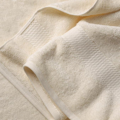 SUPERIOR Egyptian Cotton Ultra Plush & Absorbent, 12 Piece Set, Cream | Heavyweight 12 Pc Egyptian Cotton Towel Set Includes 4 Bath Towels 4 Hand Towels 4 Washcloths Decorative Rope Border