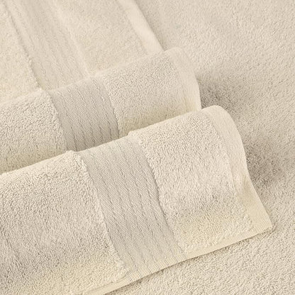 Elegant Comfort Premium Super Soft Highly Absorbent 1 Piece Oversized Bath Sheet - 40" x 80" inch, Luxurious Hotel Spa Quality 100% Turkish Cotton Extra Large Bath Towels for Adults, Ivory