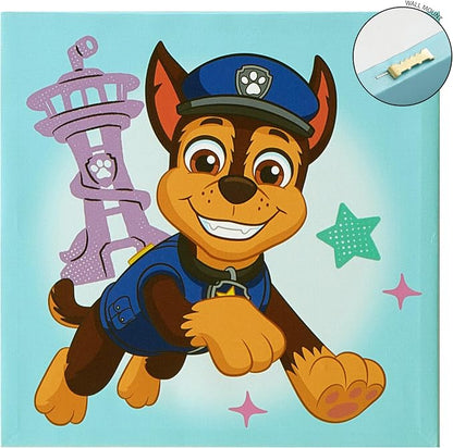Nickelodeon Paw Patrol 4 Pack Square Canvas Wall Art Set, 11''x11'' each