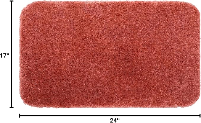 Mohawk Home Goliath Machine Washable Bath Mat 17" x 24" Cinnamon