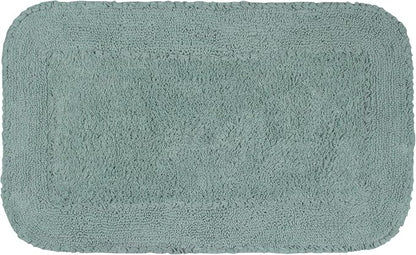 Home Weavers Radiant Collection 100% Cotton Bathroom Rugs Set, Machine Washable Rug, Extra Soft and Absorbent Bath Rug, Kitchen Mat, Bath Mat Set, Bath Floor Mat Non Slip, 21"x34" Rectangle, Blue