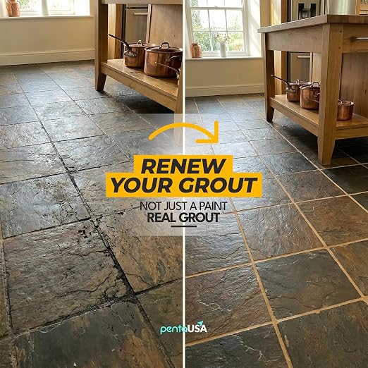 Premixed Tile Grout Repair - Warm Beige 2-Pack (17.6oz/500g) | Acrylic sanded formula, for bathroom shower kitchen tile, water-resistant, 24-hour cure, 58 sq ft, value 2-pack