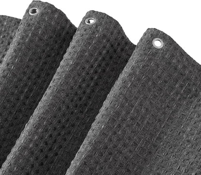 Madison Park Arbor Waffle Extra Wide Shower Curtain, 108 x 72, Charcoal | Adds Privacy, Machine Washable, Farmhouse, OEKO-TEX Certified Bathroom Curtain, 3M Scotchgard Moisture Management