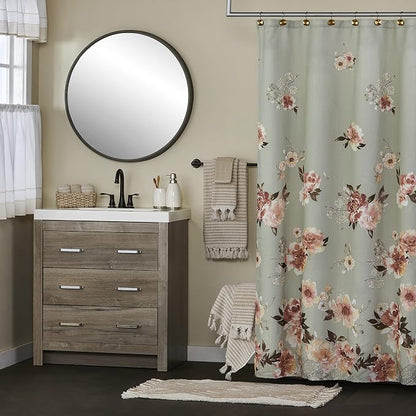SKL Home Longborough Washcloth Set-4pc, 100% Turkish Cotton, Tan | 520 GSM weight. Soft & absorbent jacquard. Spa-level quality.