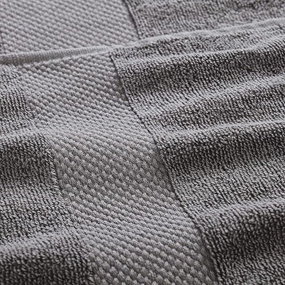 Modern Threads 600 GSM 6-Piece Towel Set with Filgree Jacquard Border Taupe